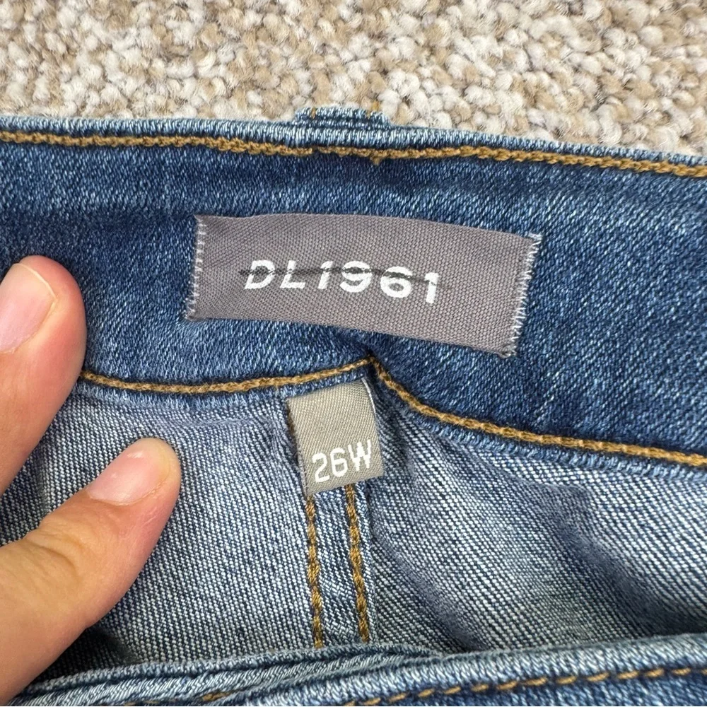 DL1961 Karlie Boyfriends Denim Shorts Women’s Size 26 W Blue Stretch - Picture 11 of 15